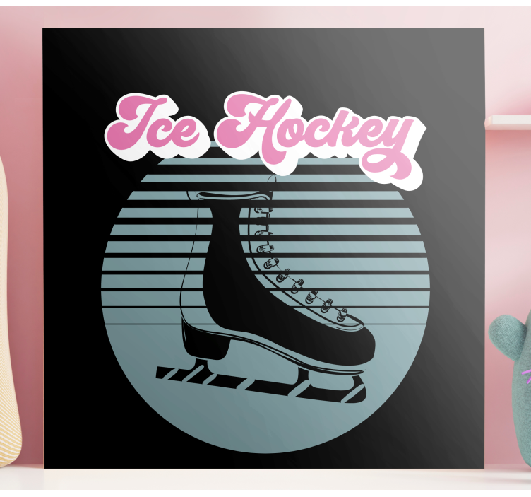 Ice hockey skates teen canvas prints - TenStickers