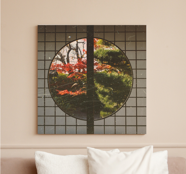 Landscape canvas japanese garden tranquility - TenStickers