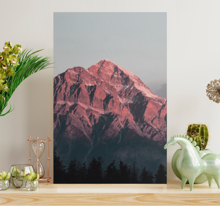 Landscape canvas of majestic mountain peaks - TenStickers