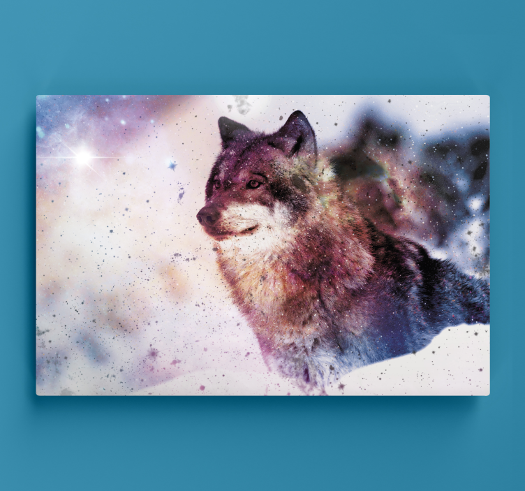 Majestic Wolf Portrait dog wall art - TenStickers