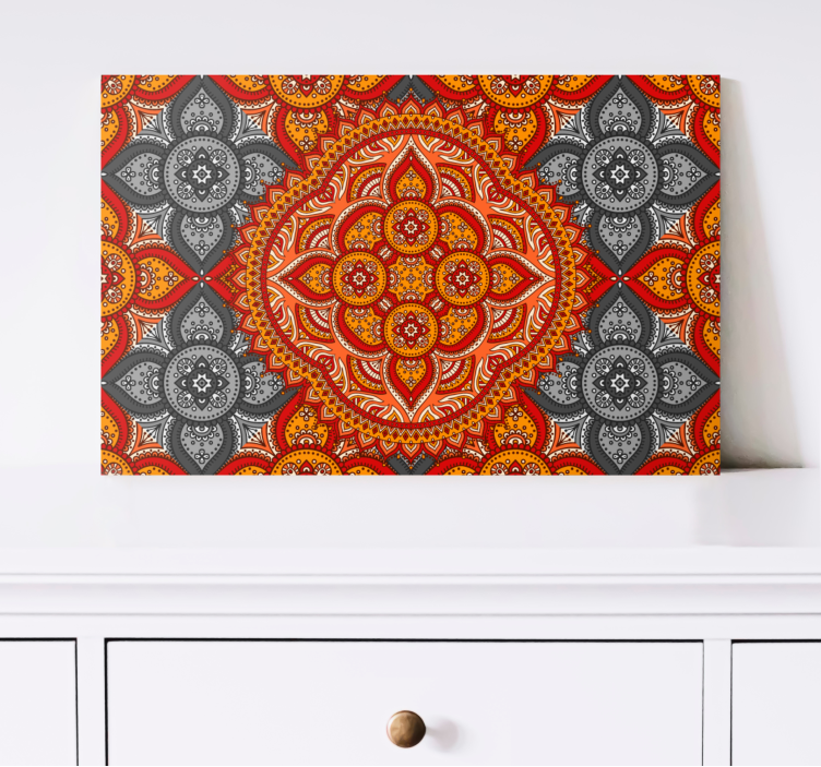 Mandala Art by Henna mandala canvas - TenStickers