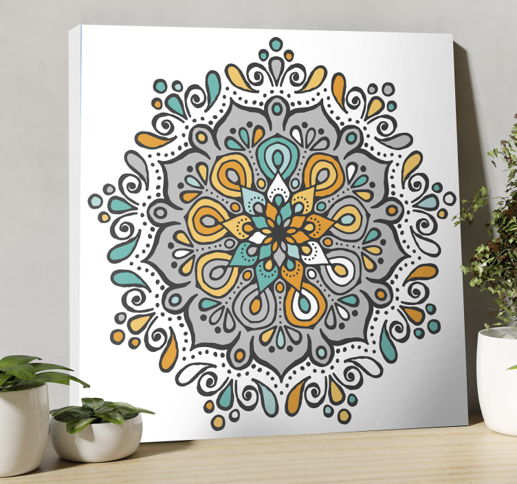 Mandala canvas with detailed mandala design - TenStickers