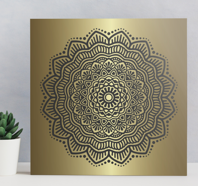 Mandala entrance hall canvas art - TenStickers