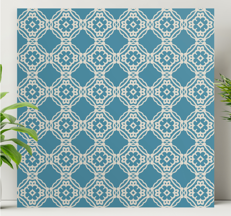 Modern canvas art with geometric pattern design - TenStickers