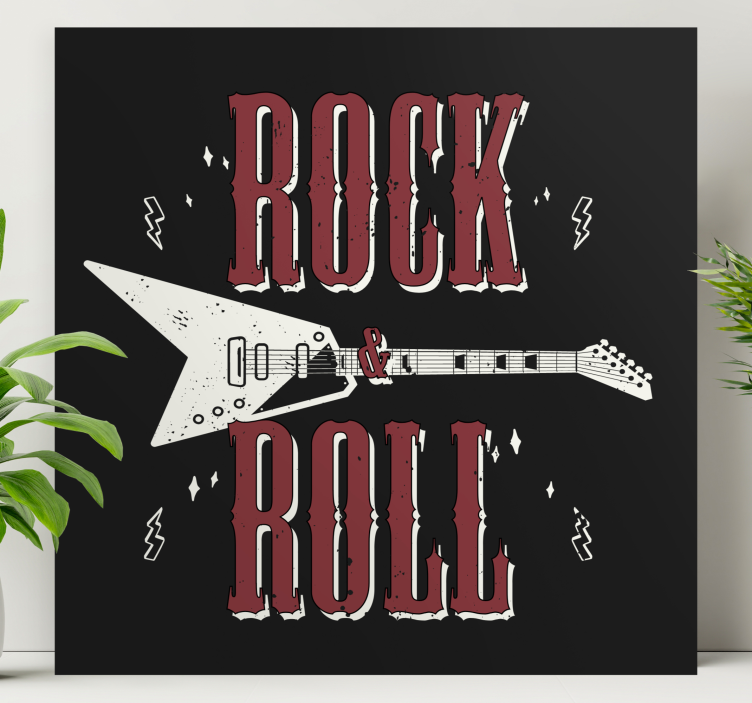 Music canvas art electric guitar energy - TenStickers