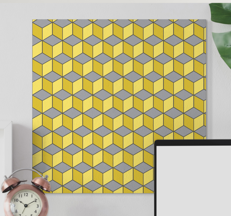 Pantone sqaures 3D canvas prints - TenStickers