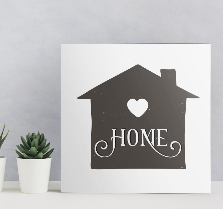 Quote canvas for genuine home sentiment - TenStickers