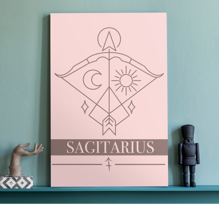 Quote canvas for sagittarius celestial symbol - TenStickers