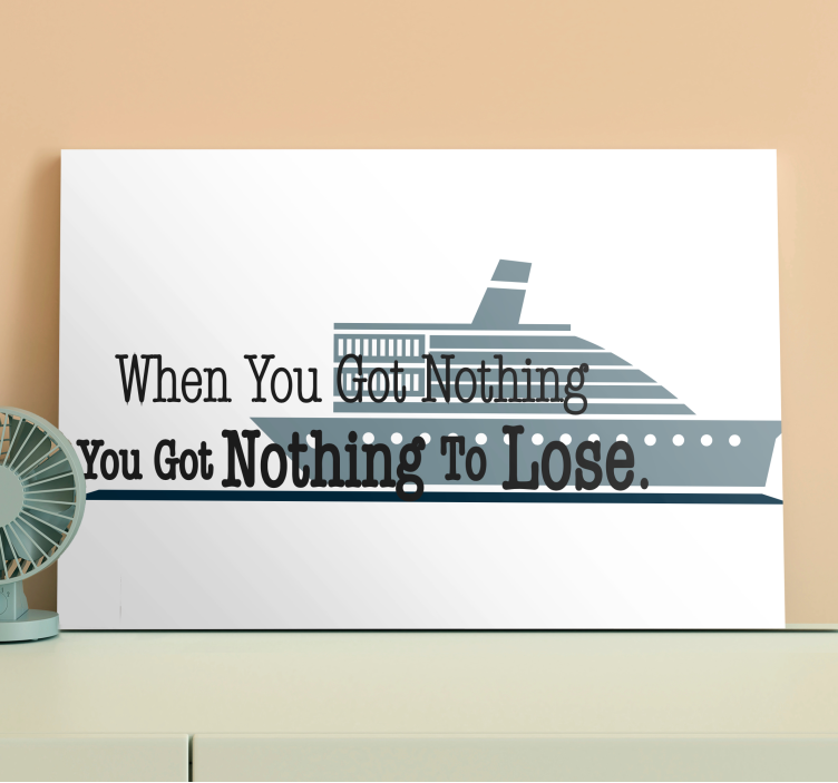 Quote canvas - inspirational nautical saying - TenStickers