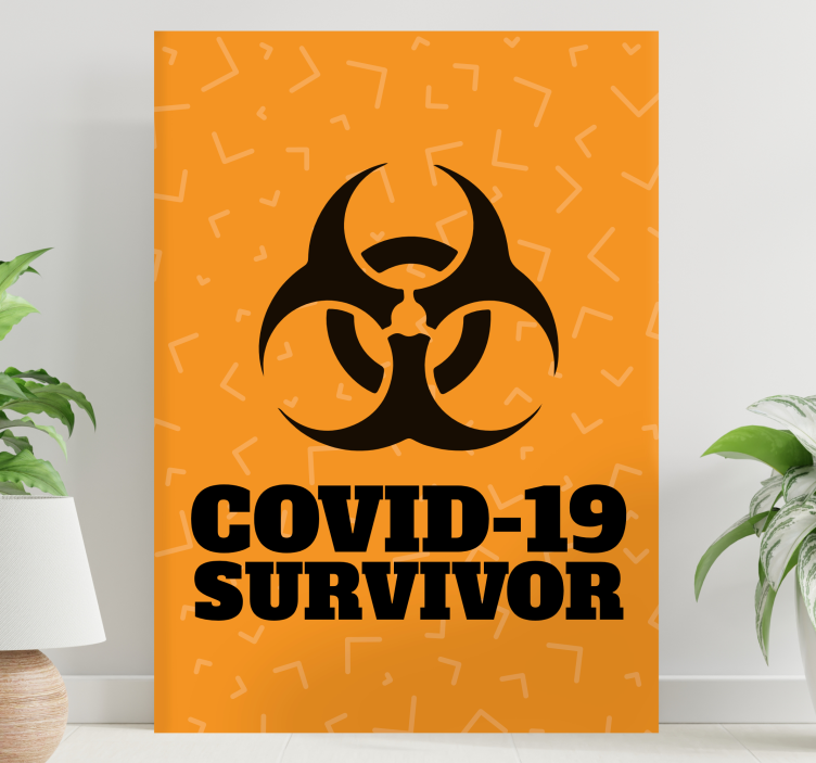Quote canvas survivor statement - TenStickers