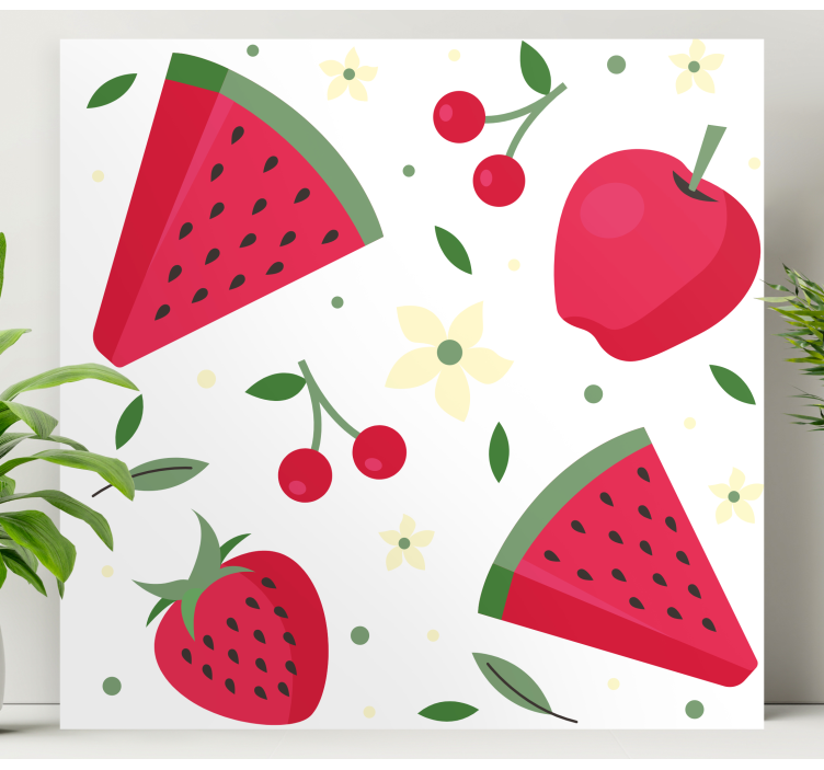 Refreshing fruit delight fruit canvas wall art - TenStickers