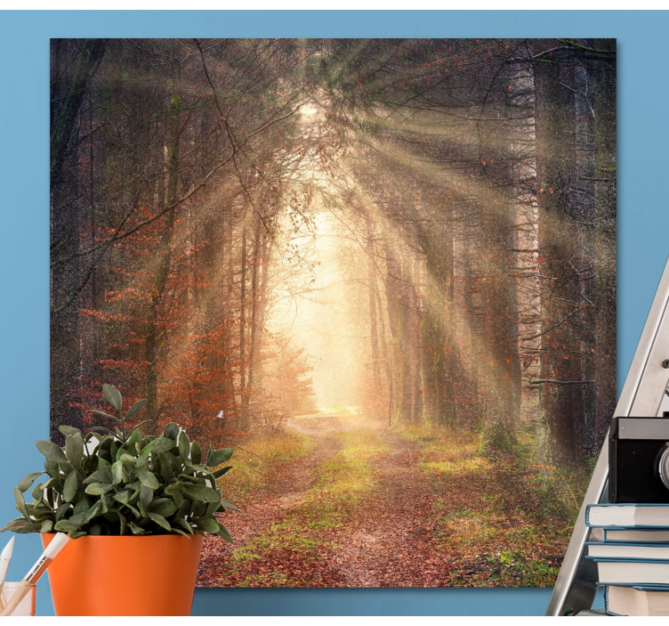 SERENE FOREST PATH landscape canvas - TenStickers