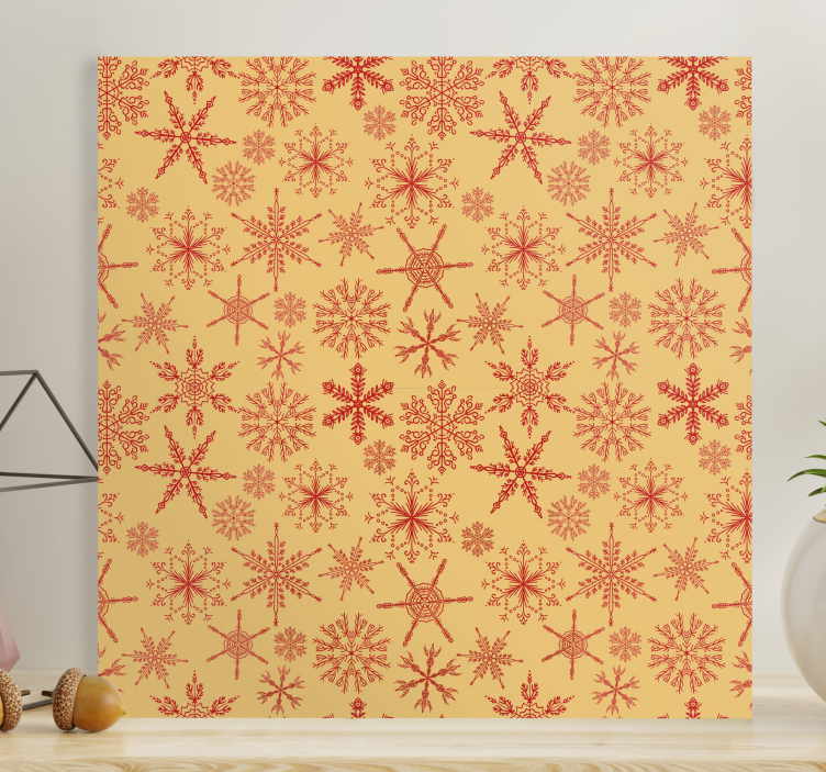 Snowflakes Christmas canvas prints - TenStickers