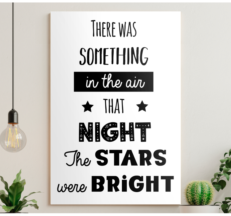 Song lyrics something in the air music canvas - TenStickers