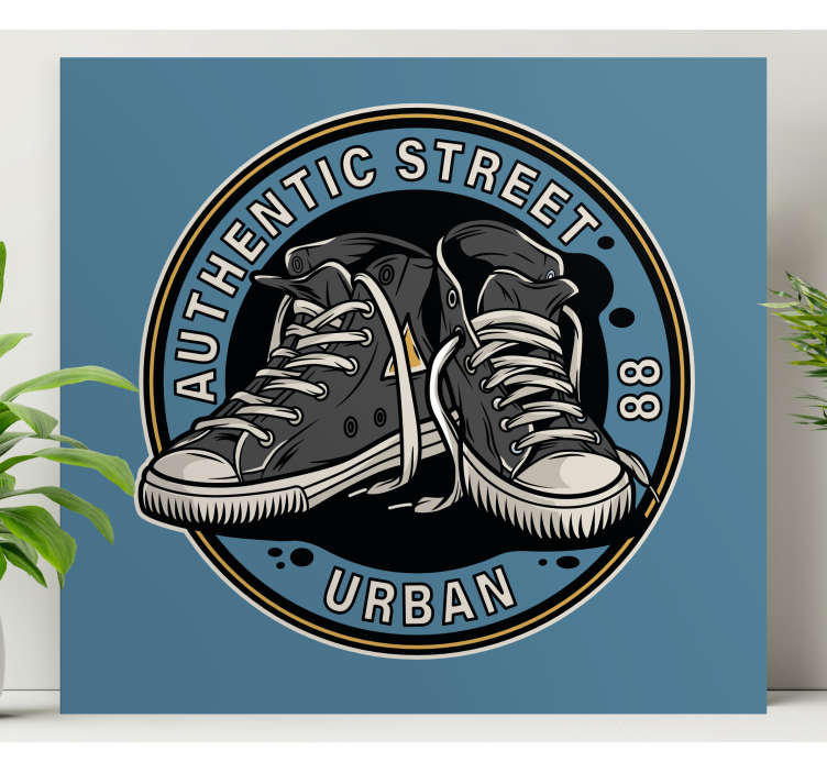 Sports canvas art urban sneakers aesthetic - TenStickers
