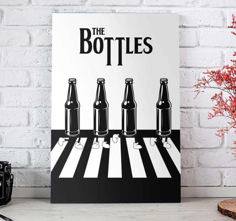 the bottles Music canvas art - TenStickers