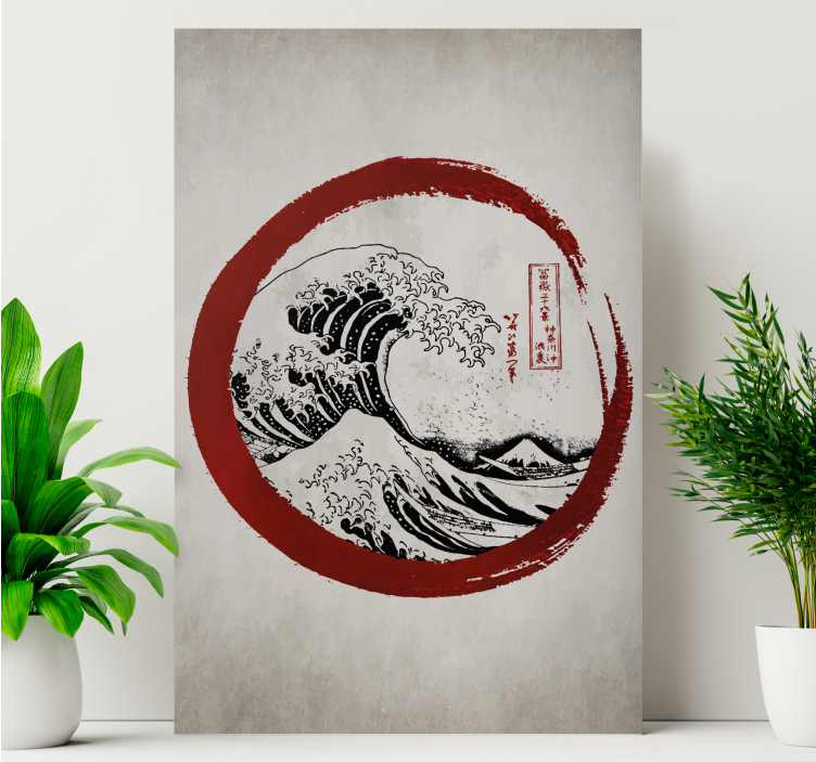 The great wave of Kanagawa canvas art prints - TenStickers