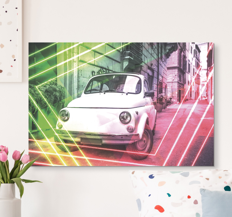 Urban Retro Vehicle abstract wall art  1 - TenStickers