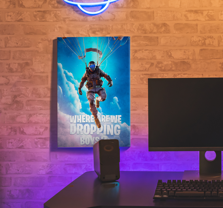 where are we dropping gamer wall print - TenStickers