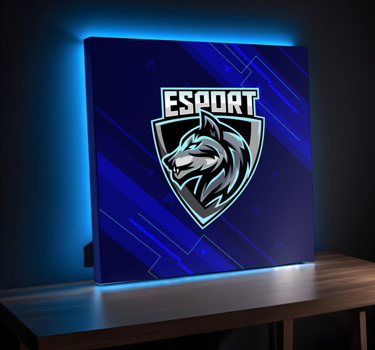 your "e-sport" logo gamer wall print - TenStickers
