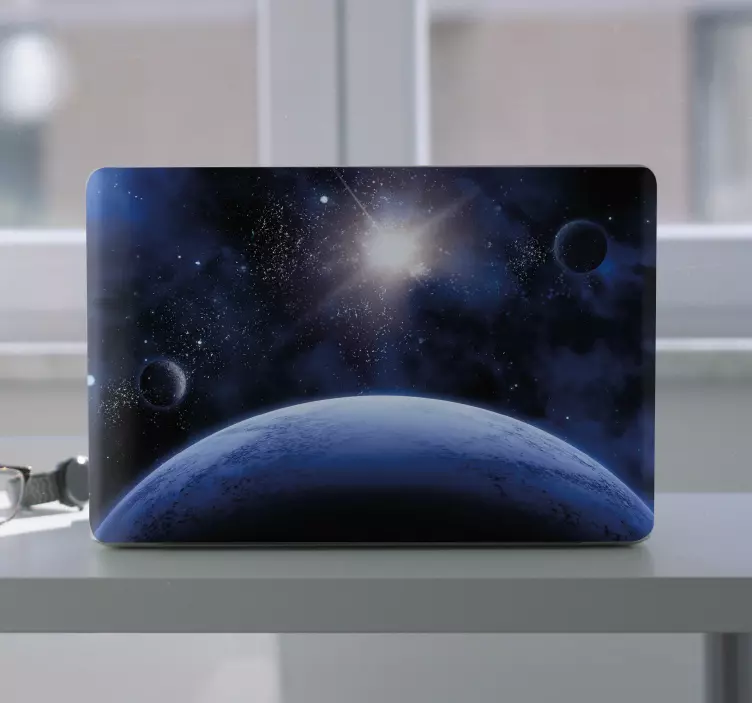 3D space scene laptop skins - TenStickers