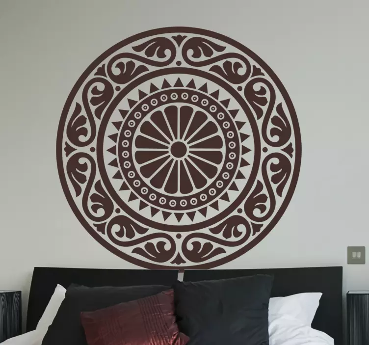 Classic Rosette Mandala Wall Sticker - TenStickers