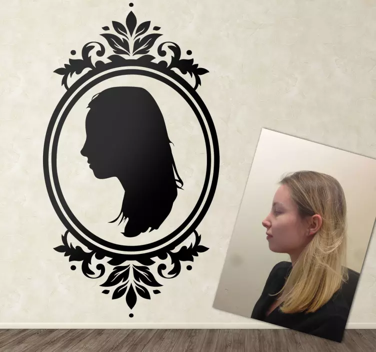 Personalised Portrait Frame Sticker - TenStickers