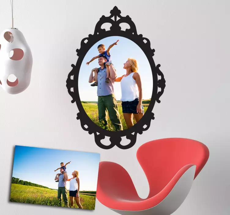 Personalised Photo Frame Wall Sticker - TenStickers