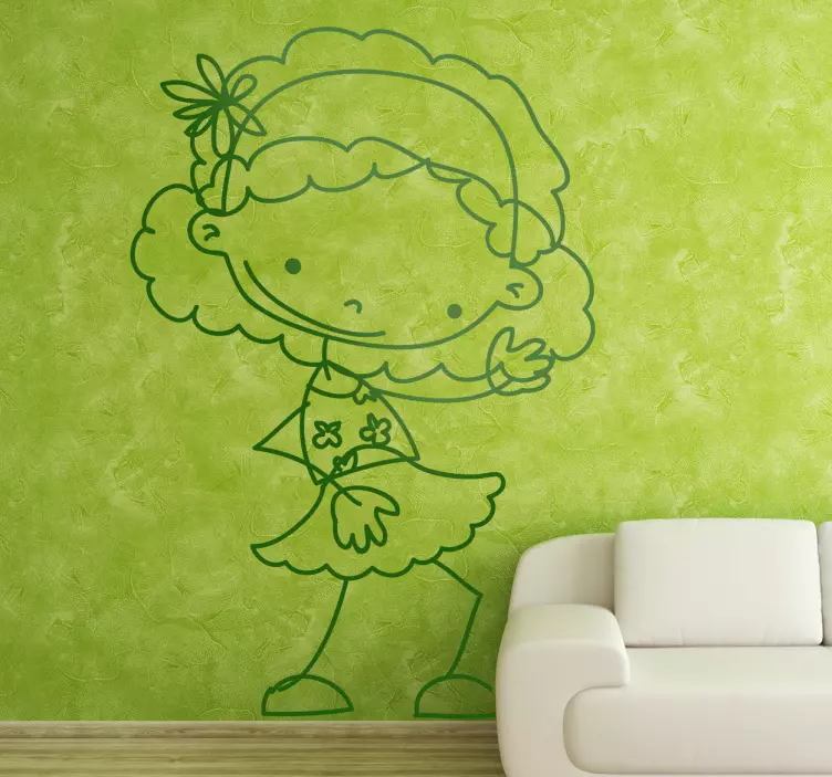 Little Girl Kids Decal - TenStickers