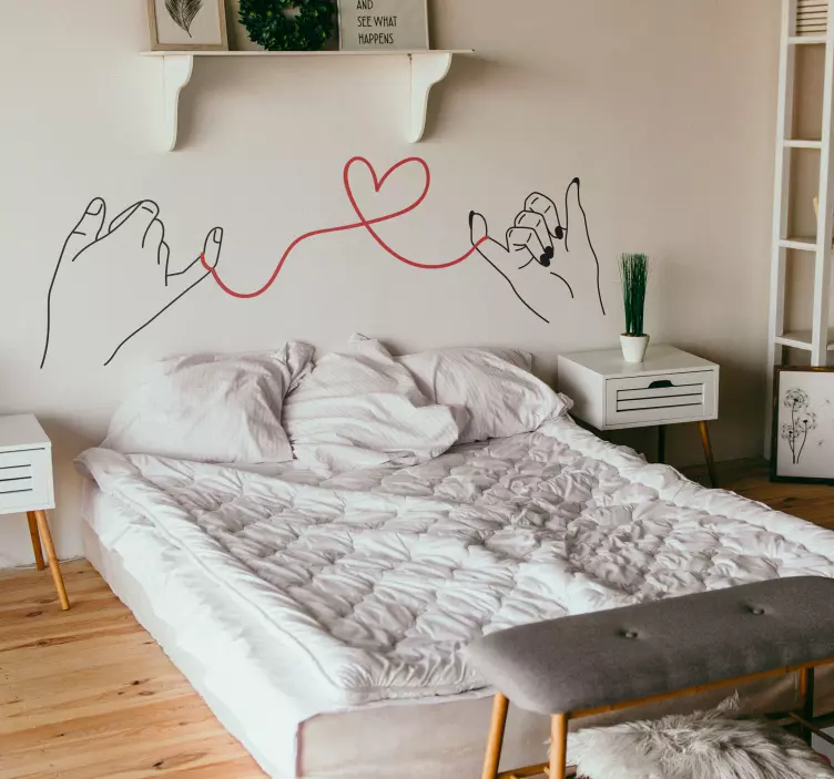 The red thread valentine´s day sticker - TenStickers