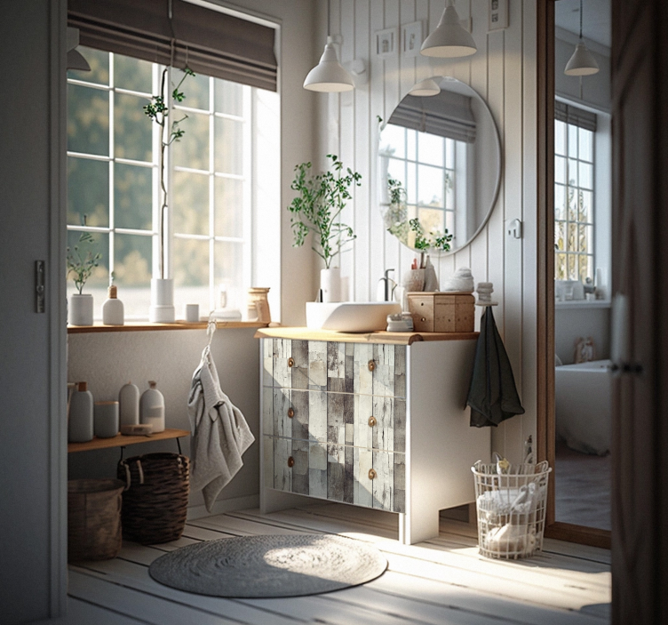 Light-aged Wood furniture decal  3600 - TenStickers