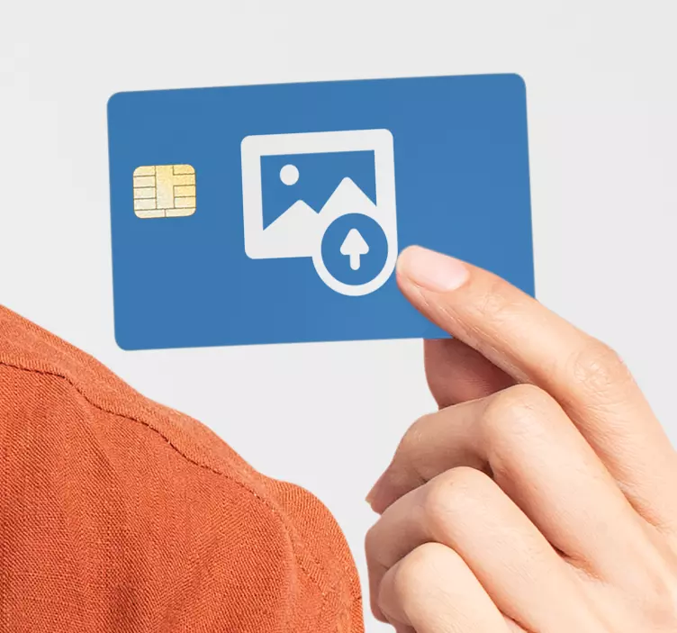Customised photo credit card sticker - TenStickers