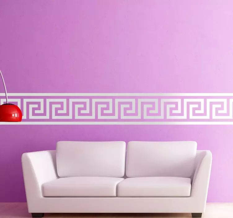 Simple Greek Border Sticker - TenStickers
