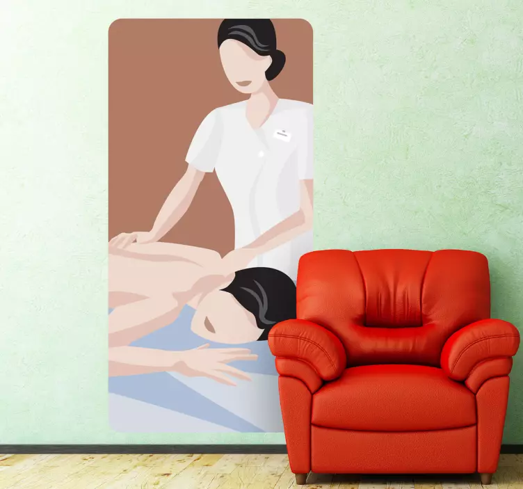 Massage Mural Wall Mural - TenStickers