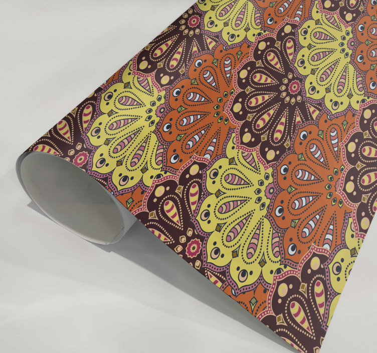 abstract mandala kitchen wall sticker - TenStickers