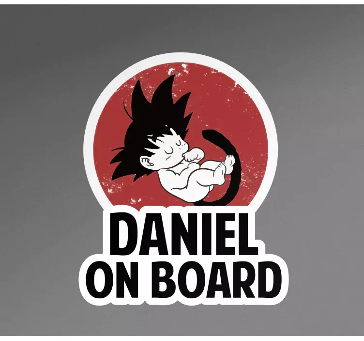 Car sticker customisable baby character - TenStickers