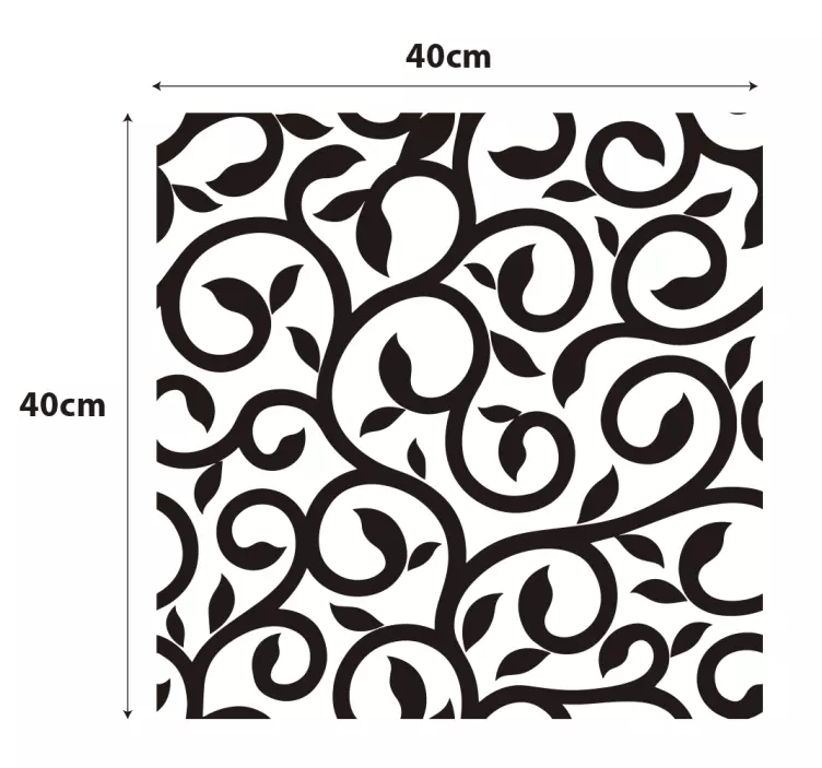 Climbing plant ornament window sticker - TenStickers