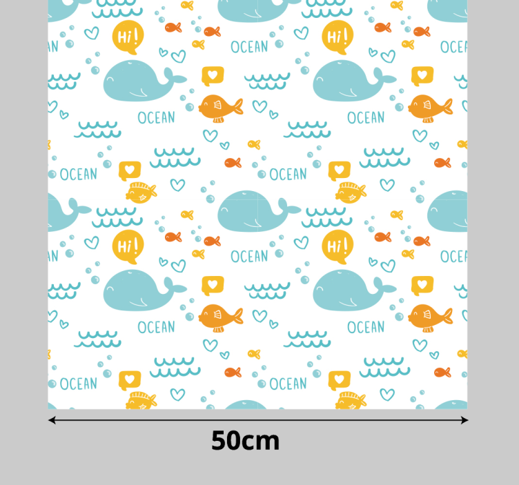 Colorful and happy ocean  furniture sticker - TenStickers