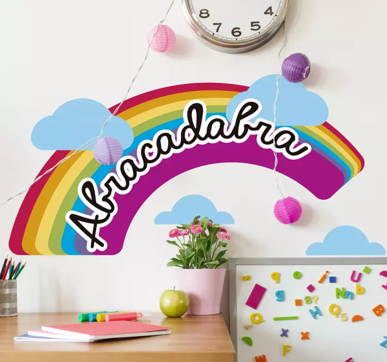 Abracadabra Rainbow Design wall stickers for kid - TenStickers