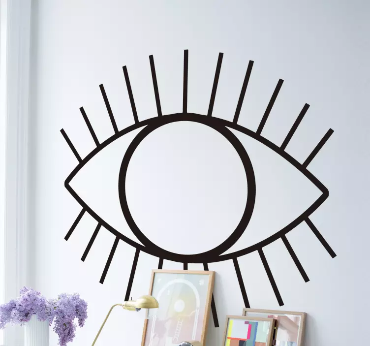 Abstract Eye wall art sticker - TenStickers