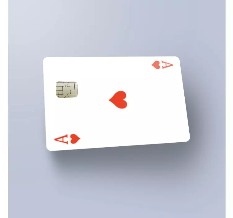 Ace of hearts credit card sticker - TenStickers