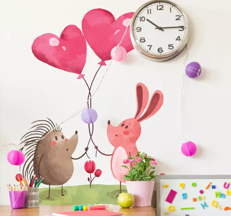 Adorable Animal Companions pet wall art - TenStickers