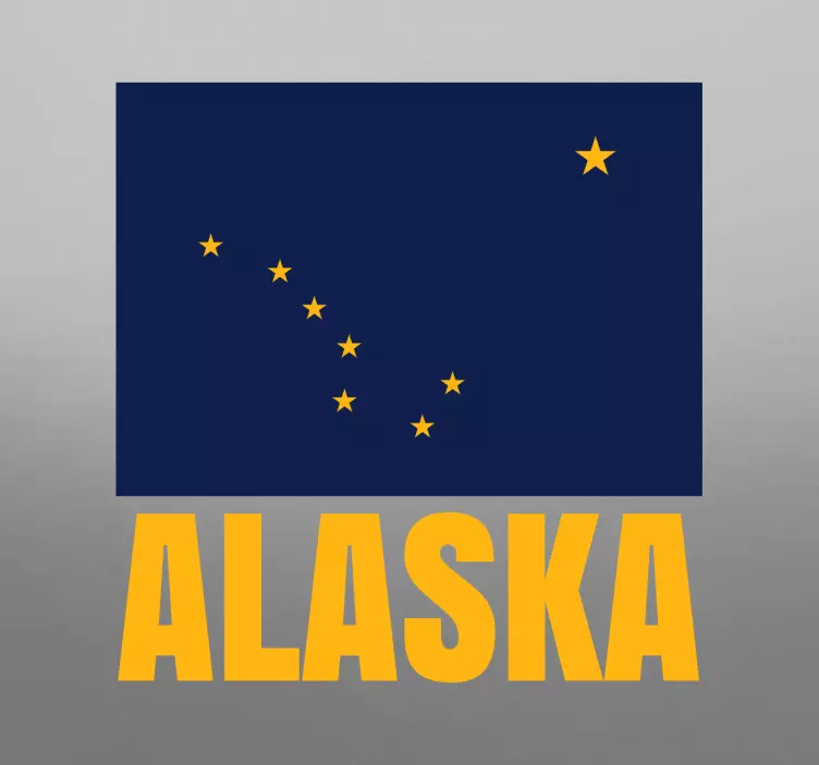 Alaska state flag vinyl sticker - TenStickers