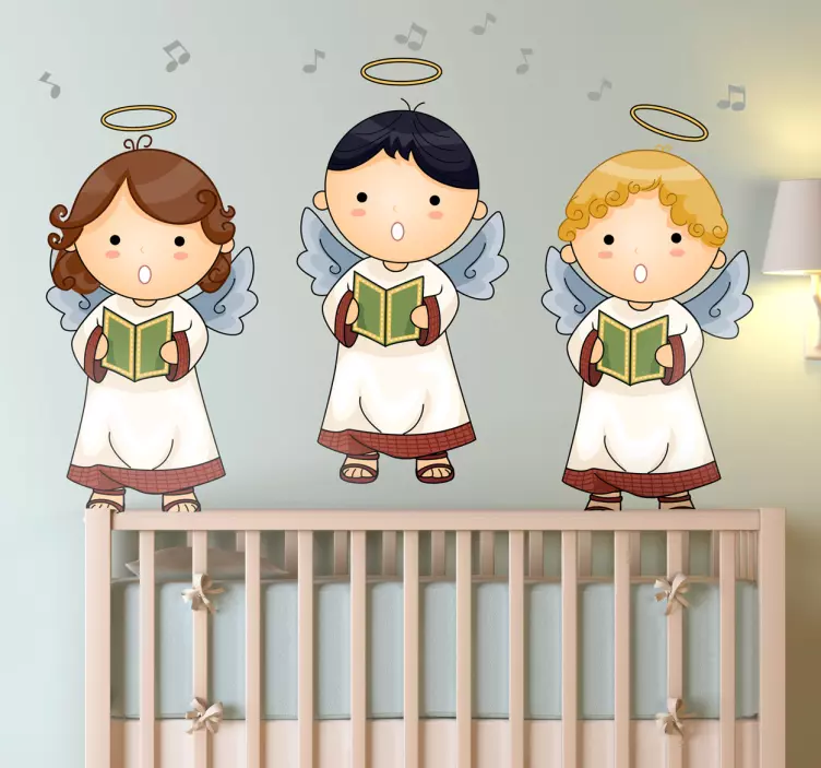Angelical Choir Kids Sticker - TenStickers