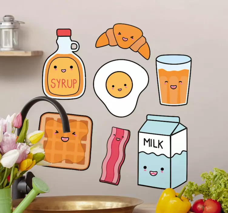 Anime food vinyl wall sticker - TenStickers