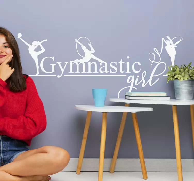 Artistic gymnastics wall sticker - TenStickers