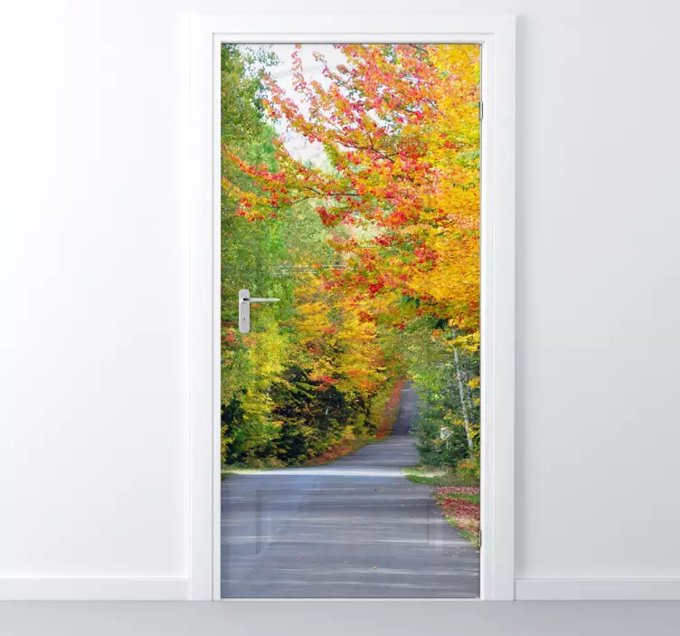 Autumn Road Decal - TenStickers