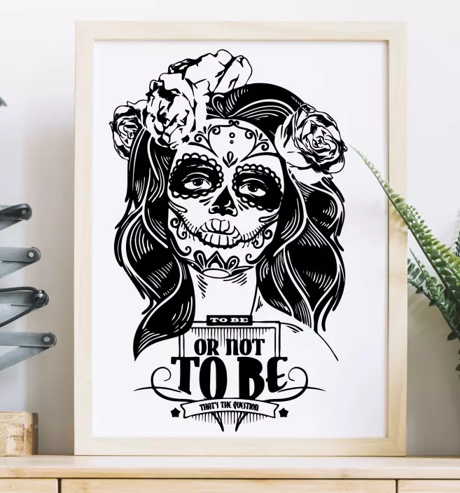 Awesome youth to be or not to be wall sticker - TenStickers