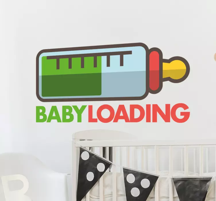 Baby Loading Wall Sticker - TenStickers