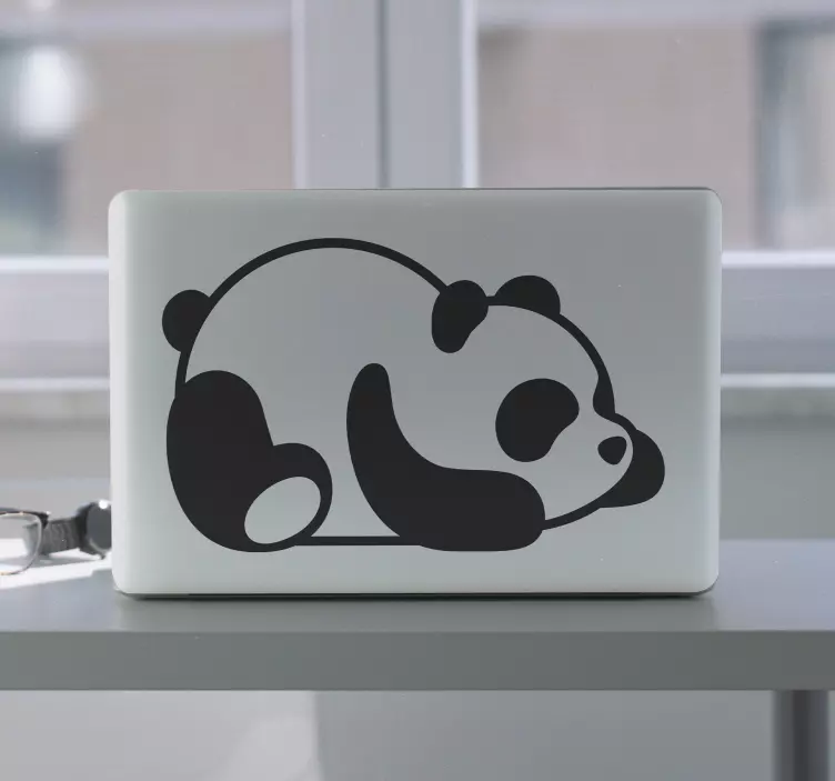 Baby panda for laptop skins - TenStickers